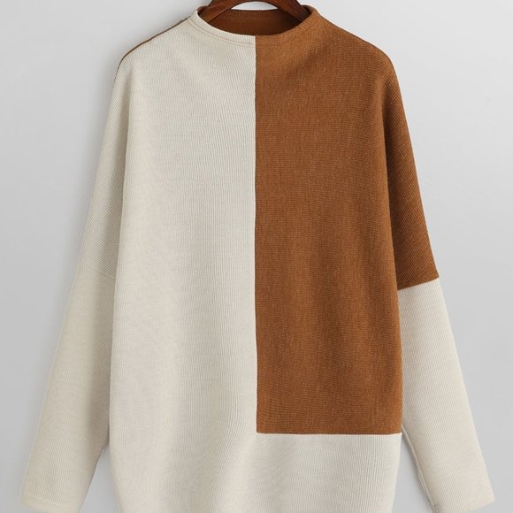 Sweaters - NWT Two-Tone Mixed Knit Sweater
